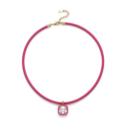 Collana in acciaio inossidabile e cordino eastico "Nebula"