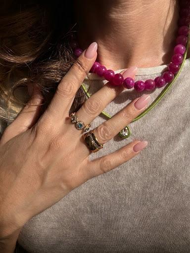 Anello regolabile waterproof placcato oro 18K "Elena"