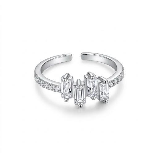 Anello da mignolo regolabilewaterproof placcato oro 18K "Pinky"