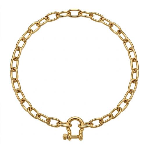 Collana morsetto in acciaio inossidabile waterproof "Zoe"