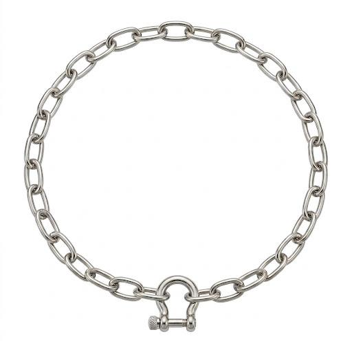 Collana morsetto in acciaio inossidabile waterproof "Zoe"
