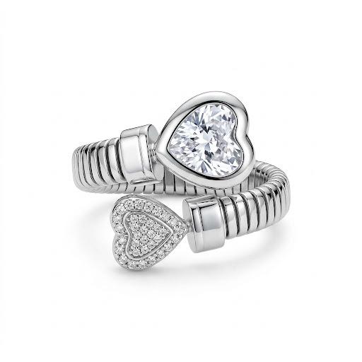 Anello regolabile waterproof placcato oro 18K "Spira"